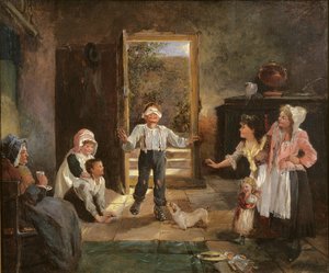 Kinder spielen Blindekuh von Kate Gray