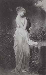 Psyche und Vase (Gravur)