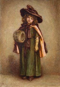 Kleines Mädchen mit Muff
