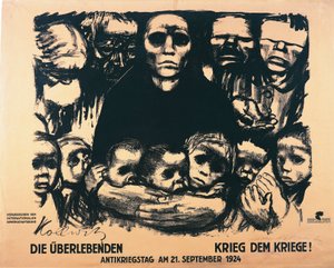 Plakat für den Antikriegstag