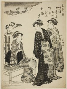 Das Tanabata-Fest, aus der Serie "Vergnügungen der fünf Festtage" von Katsukawa Shuncho