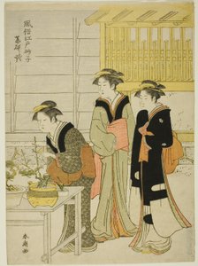 Yagenbori, aus der Serie "Modische Sande von Edo (Fuzoku Edo sunago)" von Katsukawa Shuncho