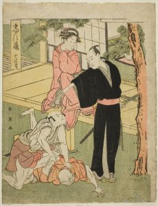 Akt Sieben: Das Ichiriki-Teestube aus dem Stück Chushingura (Schatz der siebenundvierzig treuen Vasallen)