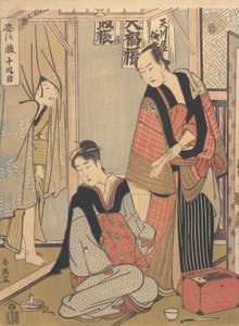 Szene aus dem zehnten Akt von Chushingura, ca. 1790 von Katsukawa Shun