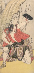 Der Schauspieler Ichikawa Komazo II als ein Mann mit einem Schwert, 1789