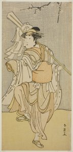 Der Schauspieler Segawa Kikunojo III als Osaku im Stück Sayo no Nakayama Hiiki no Tsurigane, aufgeführt im Nakamura-Theater im elften Monat, 1790 von Katsukawa Shun