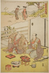 Szenen aus den Akten Sieben und Acht von Chushingura von Katsukawa Shunkо̄