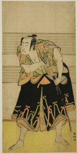 Der Schauspieler Sawamura Sojuro III in einer nicht identifizierten Rolle von Katsukawa Shunkо̄