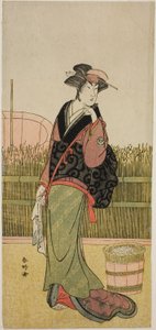 Der Schauspieler Segawa Kikunojo III in einer nicht identifizierten Rolle von Katsukawa Shunkо̄
