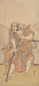 Bando Mitsugoro I in der Rolle von Asahina no Saburo, Drama Sono Kyodai Fuji no Sugatami, 1776 von Katsukawa Shunko