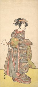 Der erste Nakamura Tomijuro als Frau, wahrscheinlich 1777 von Katsukawa Shunko