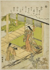Ro: Seetang, aus der Serie "Tales of Ise in Fashionable Brocade Pictures (Furyu nishiki-e Ise monogatari)"