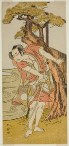 Der Schauspieler Ichikawa Yaozo II als Iba no Juzo (?) von Katsukawa Shunsho