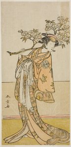 Der Schauspieler Ichimura Uzaemon IX in einer unbekannten Rolle von Katsukawa Shunsho