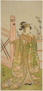 Der Schauspieler Iwai Hanshiro IV in einer unbekannten Rolle von Katsukawa Shunsho