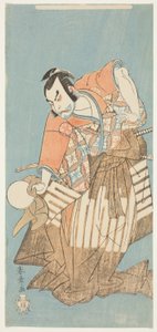 Der Schauspieler Nakamura Nakazo I als Osada no Taro im Stück "Ima o Sakari Suehiro Genji (Der Genji-Clan jetzt auf seinem Höhepunkt)" von Katsukawa Shunsho