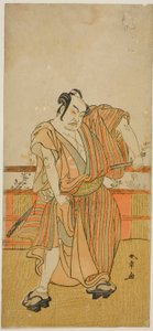 Der Schauspieler Nakamura Sukegoro II in einer unbekannten Rolle von Katsukawa Shunsho