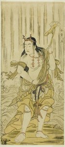 Der Schauspieler Sawamura Sojuro III als Kongara Doji im Stück Kitekaeru Nishiki no Wakayaka, aufgeführt im Nakamura-Theater im elften Monat, 1780 von Katsukawa Shunsho