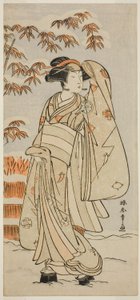 Der Schauspieler Segawa Kikunojo III in einer nicht identifizierten Rolle von Katsukawa Shunsho