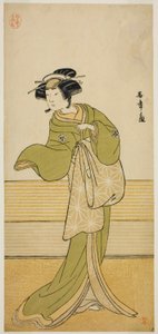 Der Schauspieler Yamashita Mangiku I in einer nicht identifizierten Rolle von Katsukawa Shunsho