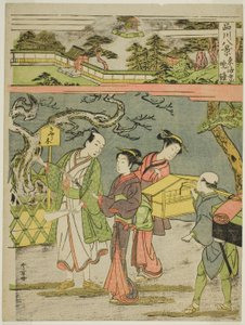 Tokaiji no Bansho, aus der Serie „Shinagawa Hakkei (Acht Ansichten von Shinagawa)" von Katsukawa Shunsho