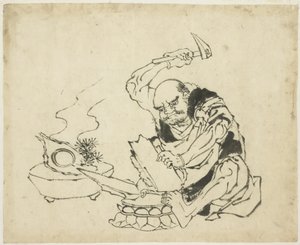 Zen-Mönch verbrennt Bild des Buddha (T