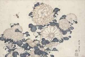 Biene und Chrysanthemen, aus der Serie 
