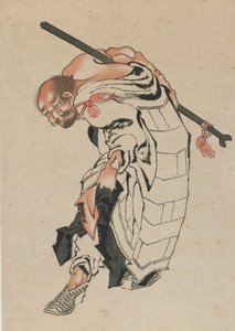 Buddhistische Figur, spätes 18. - frühes 19. Jahrhundert von Katsushika Hokusai