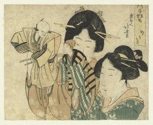 Der Spiegelpolierer von Katsushika Hokusai