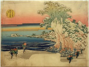 Der Küstenstreifen Sodegaura in der Provinz Sagami