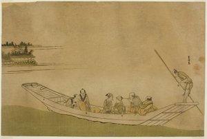 Fähre von Katsushika Hokusai