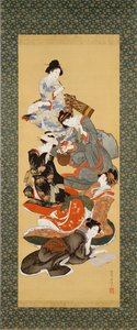 Fünf schöne Frauen von Katsushika Hokusai