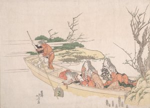 Sammeln von Seetang von Katsushika Hokusai