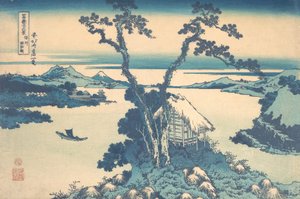 See Suwa in der Provinz Shinano, aus der Serie Sechsunddreißig Ansichten von Katsushika Hokusai