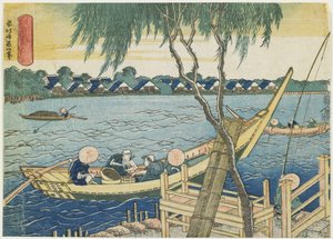 Langleinenfischen am Miyato-Fluss, 1832-1834