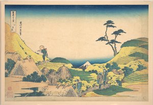 Unteres Meguro (Shimo Meguro), aus der Serie Sechsunddreißig Ansichten des Berges Fuji (Fugaku sanjūrokkei) von Katsushika Hokusai