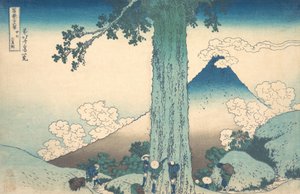 Mishima-Pass in der Provinz Kai, aus der Serie Sechsunddreißig Ansichten