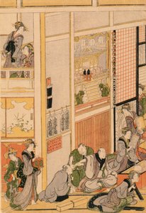 Neujahrstag im Teahouse Ogi-ya, ca. 1810