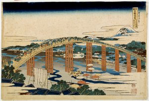 Okazaki Yahagi Brücke über Tokaido von Katsushika Hokusai