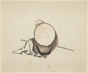 Pilger ruht sich aus von Katsushika Hokusai