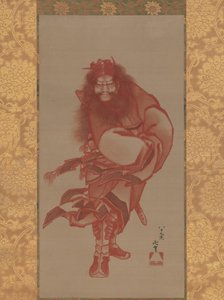 Roter Shoki, der Dämonenbezwinger, datiert 1847