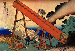36 Ansichten des Berges Fuji: Blick auf den Berg Fuji von den Totomi-Bergen