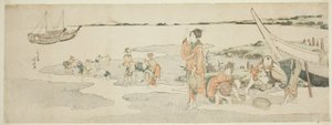 Muschelsammeln von Katsushika Hokusai