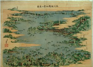 Shiogama und Matsushima in der Provinz Mutsu