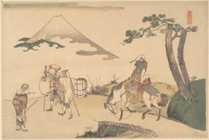 Der Gipfel des Berges Fuji von Katsushika Hokusai