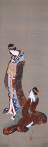 Zwei Schönheiten von Katsushika Hokusai