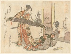 Zwei Frauen mit einem Koto