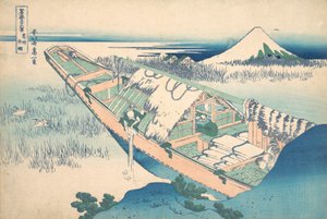 Ushibori in der Provinz Hitachi, aus der Serie Dreißig-sechs Ansichten von Katsushika Hokusai