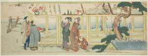 Betrachtung von Votivbildern von Katsushika Hokusai