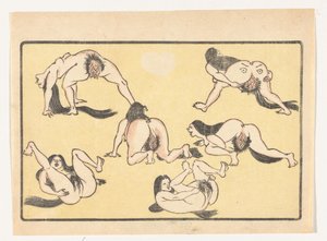 Nackte Frauen von Kawanabe Kyosai
